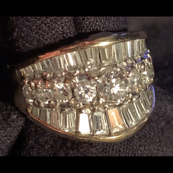 3 Ct Yellow Gold Diamond Cocktail CHRISTMAS GIFT - Picture 6 of 16